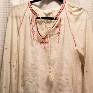 Lucky Brand peasant shirt
